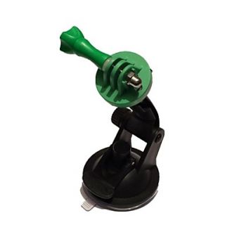 Car Glass Suction Cup with Green Tripod Mount Screw for GoPro HD HERO 3/3/2