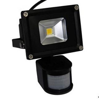 LED 10W Motion Sensor Floodlight Black Shell Aluminum 220V