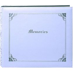 Memories 12x12 White Memory Book Binder With 40 Bonus Pages