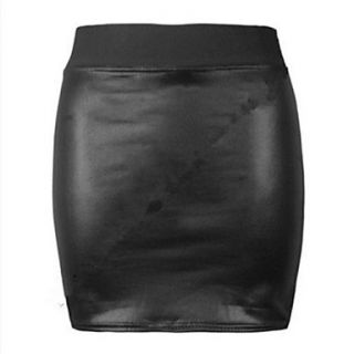 Europe And The United States Foreign Trade Dress Sexy Package Hip Skirt PU Skirt