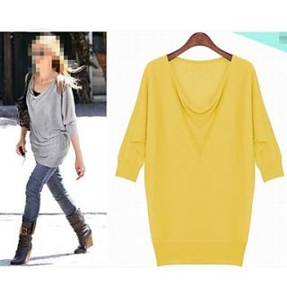 Womens Cowl Neck Solid Blouse