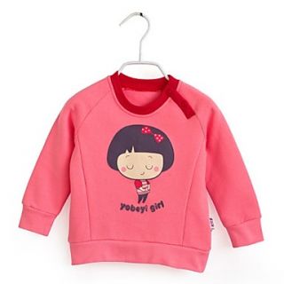 Childrens Lovely Girl Print Casual Sweatshirt