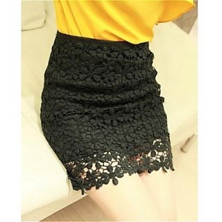 Womens Lace Crochet Mini Skirt