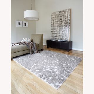 Jullian Beige Shag Rug (53 X 77)