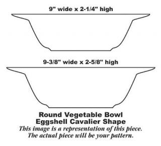 Homer Laughlin  Somerset 9 Round Vegetable Bowl, Fine China Dinnerware   Cavali