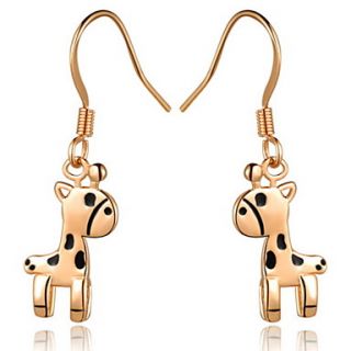 Stylish Gold Or Silver Plated Pony Drop Womens Earrings(More Colors)