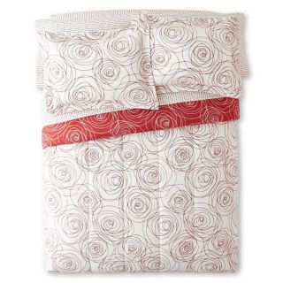 Scribble 5 pc. Twin Complete Bedding Set with Sheets, Red, Girls