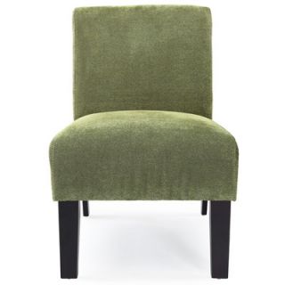 DHI Deco Solid Fabric Slipper Chair AC DE LC023 D Color Green
