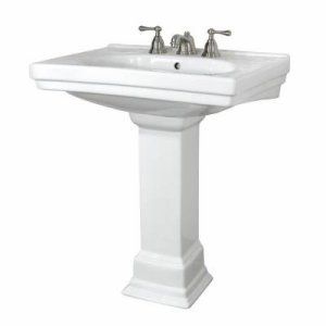 Foremost FL19508WH Structure Suite Lavatory Pedestal Sink Combo