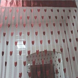 British Countryside Magic Hearts Curtain Line   Three Colors Available (39W × 78L)