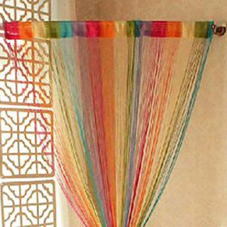 Artistic Mixing Color Rainbow Curtain Line   Random Colors (39W × 78L)