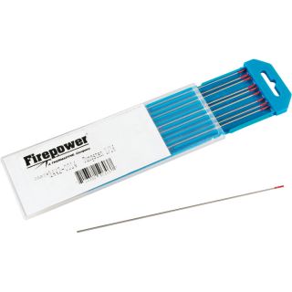 Firepower Thermadyne Tungsten Electrodes   1/16in, 10 Pack, Model T1168GT2