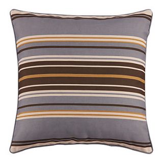 Modern Classic Grey Stripe Pattern Waterproof And Oil Proof Decorative Pillow With Insert