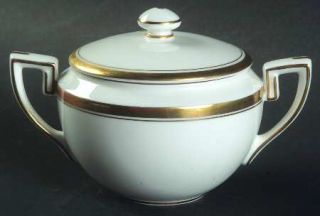 Royal Worcester Viceroy Gold Mini Sugar Bowl & Lid, Fine China Dinnerware   Whit