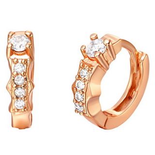 Special Silver And Gold Plated With Cubic Zirconia Letter I Womens Earring(More Colors)