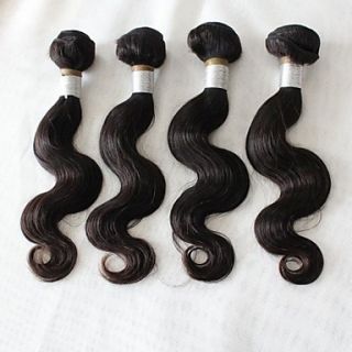 Brazilian Virgin Remy Hair Extension 100% Raw Human Hair Weft Natural Color 14 3.5oz