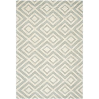 Safavieh Handmade Moroccan Chatham Rectangular Gray/ Ivory Wool Rug (4 X 6)