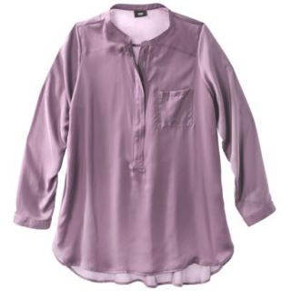 Mossimo Womens Plus Size Long Sleeveless Tunic Top   Purple 4
