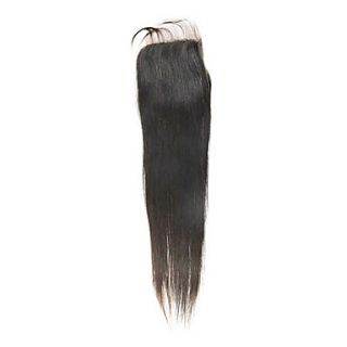 18 Brazilian Hair Silky Straight Lace Top Closure(55) Natural Color