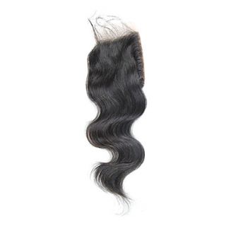 18 Brazilian Hair Silky Body Wave Lace Top Closure(3.54) Natural Color
