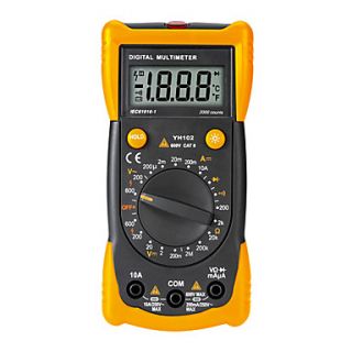 YH 102 Mini LCD Digital Multimeter Non contact Voltage Detection Function Meter Tester