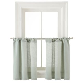 JCP Home Collection  Home Holden Rod Pocket Cotton Window Tiers, Gray