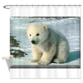  Baby Polar Bear Shower Curtain  Use code FREECART at Checkout