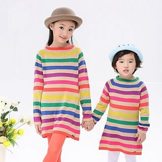 Girls Multi Color Stripes Lovely Cotton Sweaters