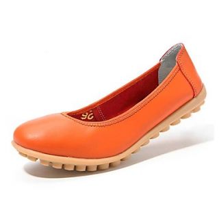 Leather Womens Flat Heel Comfort Flats Shoes(More Colors)