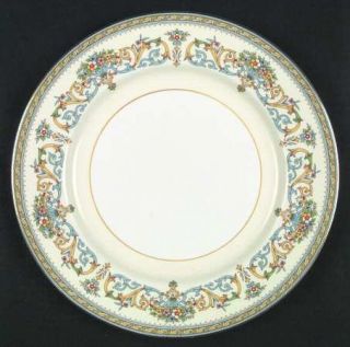 John Aynsley Henley (Smooth,Goldtrim,Green Backstamp) Dinner Plate, Fine China D