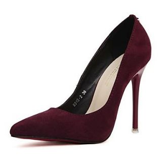 Suede Womens Stiletto Heel Pointed Toe Pumps/Heels Shoes (More Colors)