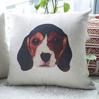Modern Vivid Poster Paint Beagle Decorative Pillow Cover