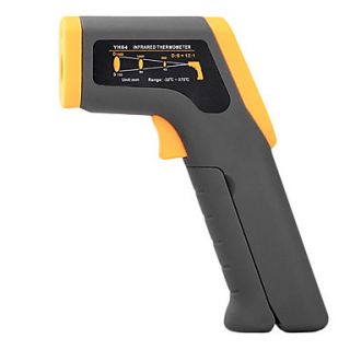 YH 64 Wide Temperature Measurement Digital LCD Display Infrared Thermometer with Laser Sighting( 32~375℃)