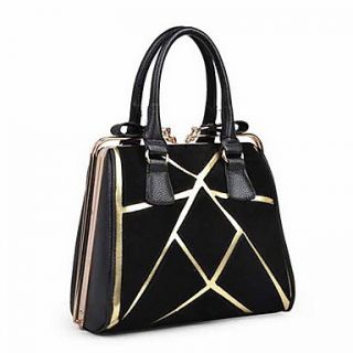 Womens Fashion Splicing Frosted Tote
