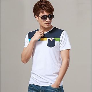 Mens New Slim Short sleeve Leisure Top