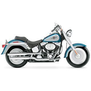 Brewster Harley Blue Fatboy Bike Wall Mural (SmallSubject LandscapesImage dimensions 36 inches x 72 inchesOutside dimensions 36 inches x 72 inches )