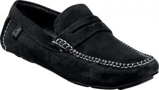Mens Stacy Adams Ruther 24894   Black Suede Penny Loafers