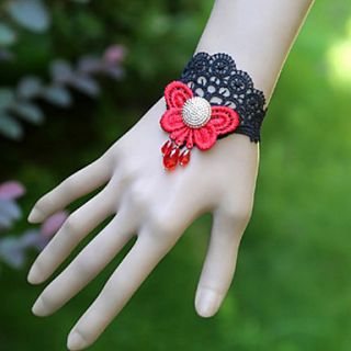 Vampire Style Bloody Butterfly Black Lace Gothic Lolita Bracelet