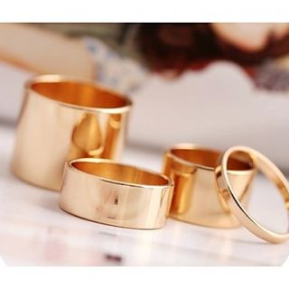 Womens Simple Open Three Piece Knuckle Ring