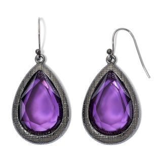 LIZ CLAIBORNE Purple Teardrop Earrings
