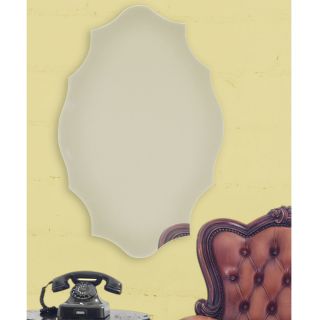 Frameless Royal Deco Mirror, Silver