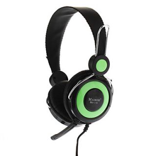 Mo 116 3.5mm Stereo PC Computer Wired Headset Headphone with Built in Mic