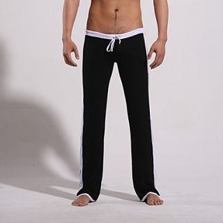 Mens Low Waist Highlight Yoga Black Pants