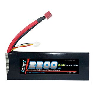 DLG 14.8V 2200mAh Li Po Battery(T Plug)