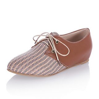 Leatherette Womens Flat Heel Comfort Oxfords Shoes (More Colors)