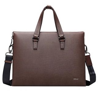 Mens Fashion Genuine Leather 14 Laptop Business Tote Messenger Bag