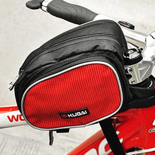 CoolChange 600D Waterproof Red Bicycle Front Tube Bag