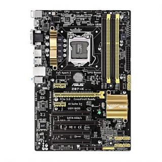 Z87 K Intel Z87 Chipset Socket 1150 UEFI BIOS USB 3.0 Boost ATX Motherboard