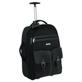 Mercury Luggage Coronado Select Carry On Wheeled Business Case (BlackWeight 7.85 poundsPockets Large front pocket, two inside mesh pocketsRetractable telescopic handleHandle One top and one side carry handleWheel type Inline skate Closure Front pocke