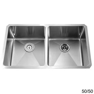 Kraus Kitchen Combo T304 Steel 33 inch Undermount Sink With Faucet